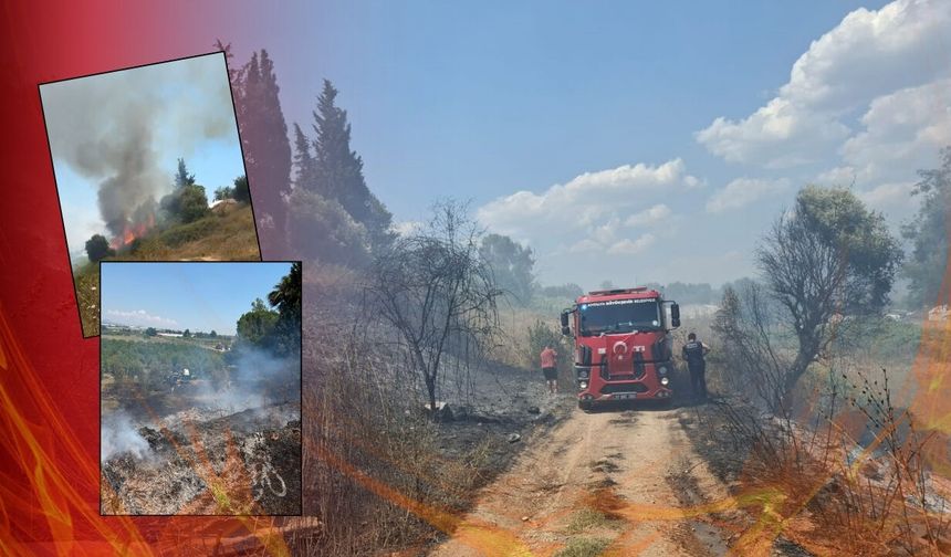 Antalya'da korkutan yangın! Alevler neyse ki evlere ulaşmadı