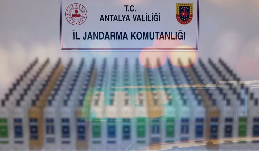 Alanya ve Manavgat'ta kaçak alkol operasyonu!