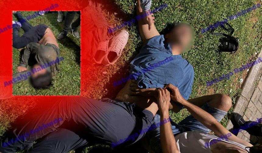 Manavgat'ta dehşet anları: Kendi boğazını kestikten sonra suya atladı!