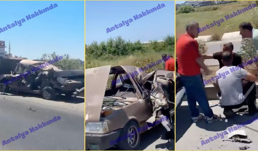 Antalya-Manavgat yolunda mucize kurtuluş!