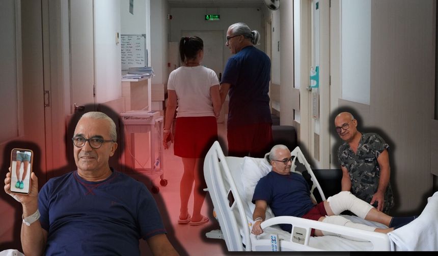 Ünlü tiyatrocu diz ağrılarına robotik cerrahi çözümü Antalya'da buldu