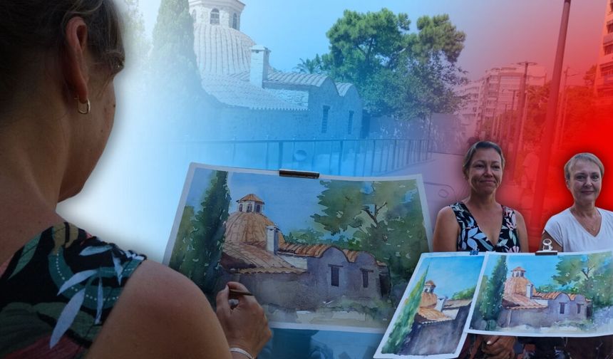 Rus asıllı ressamlar Antalya'nın tarihini tuvale taşıyorlar!