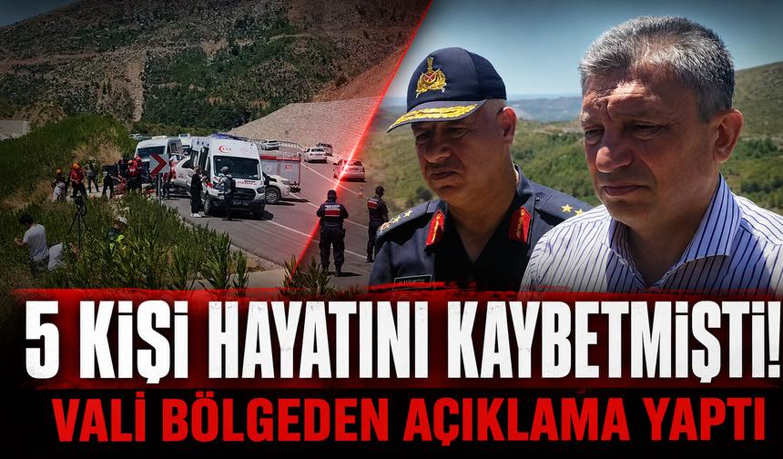 Antalya Valisi Şahin 5 kişinin hayatını kaybettiği kaza hakkında açıklama yaptı!