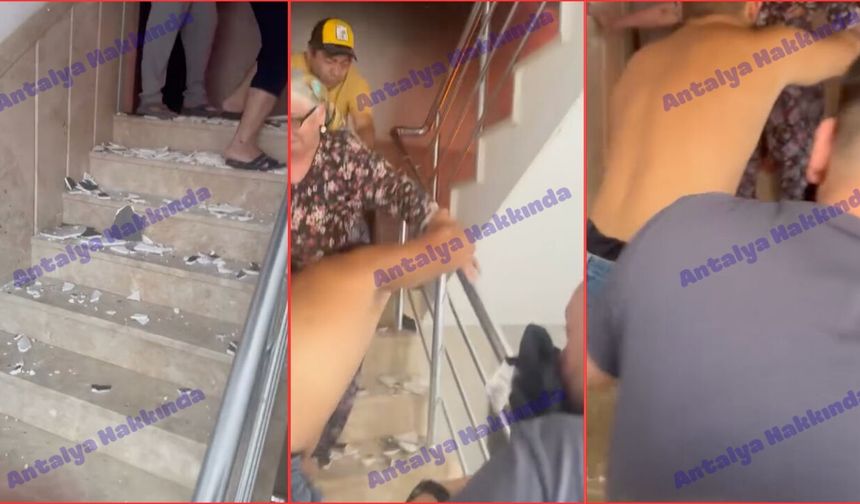 Antalya'daki yangında yaşlı kadının kurtarılma anları ortaya çıktı!