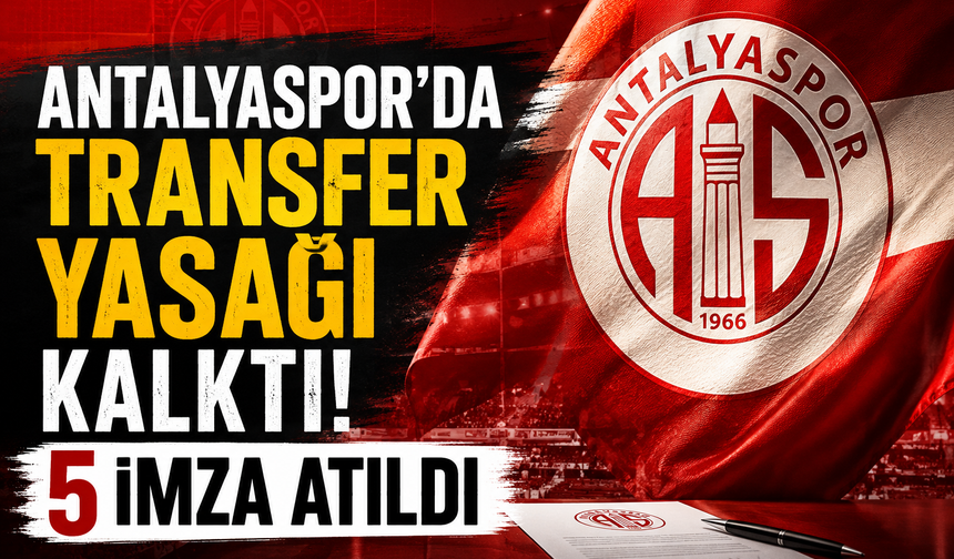 Antalyaspor’da transfer yasağı kalktı!