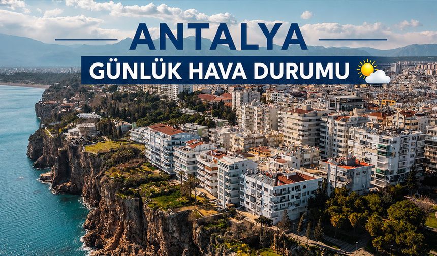 Antalya günlük hava durumu - 30.08.2026