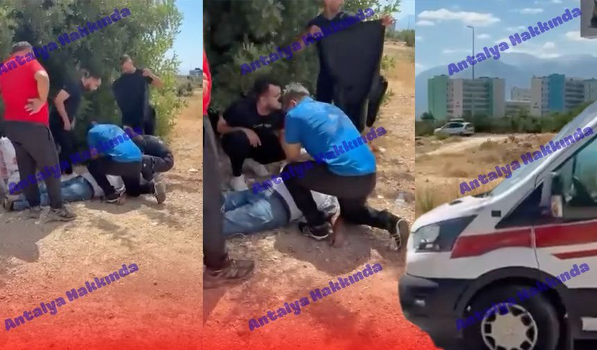 Antalya’da boş arazide kalbi duran adam kurtarılamadı