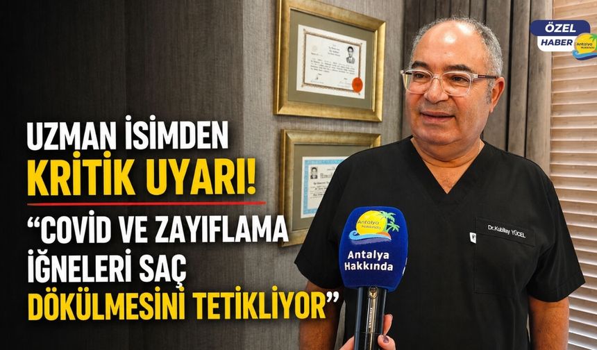 Uzman isimden kritik uyarı! "Covid ve zayıflama iğneleri saç dökülmesini tetikliyor"