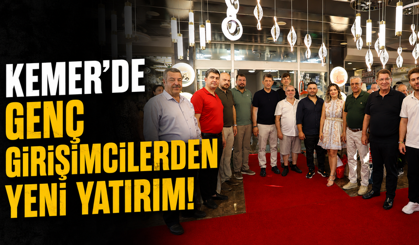 Kemer’de genç girişimcilerden yeni yatırım! Önemli isimler açılışa katıldı