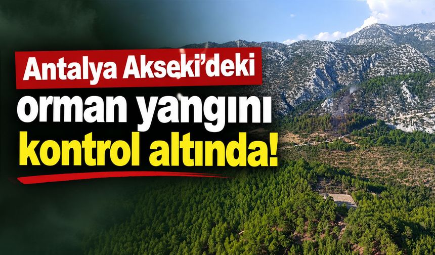 Antalya Akseki'deki orman yangını kontrol altında!