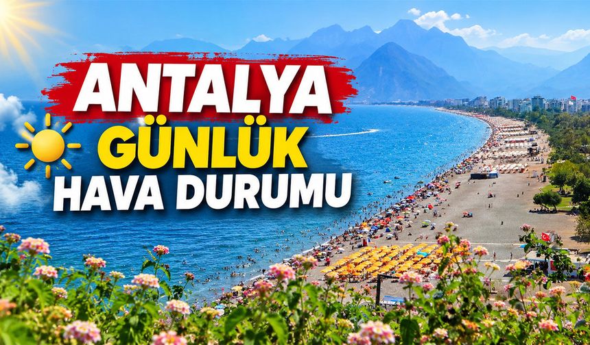 Antalya günlük hava durumu - 18.09.2026