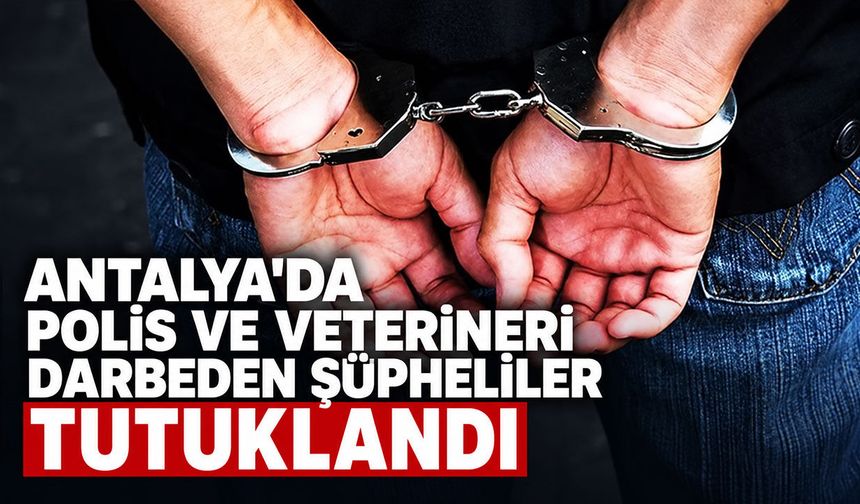 Antalya’da polis ve veteriner hekime saldırı dehşeti: 3 tutuklama