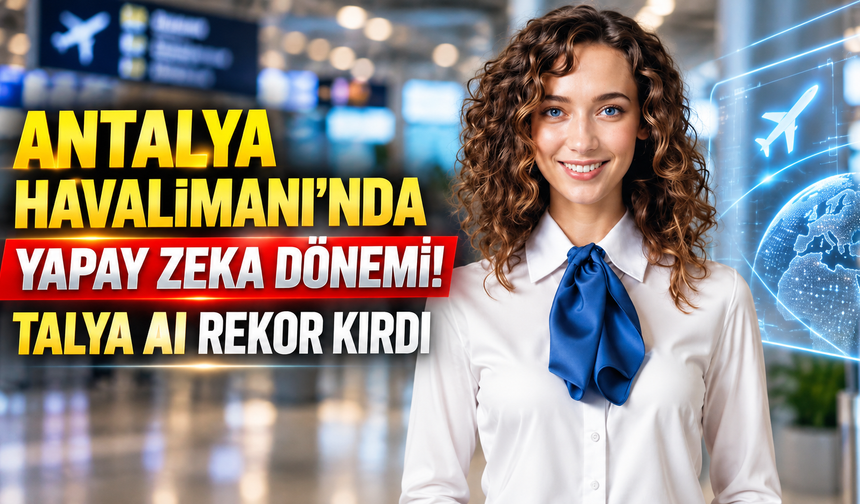 Antalya Havalimanı'nda yapay zeka dönemi! Talya AI rekor kırdı