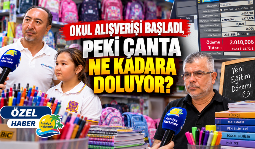 Okul alışverişi başladı, peki çanta ne kadara doluyor?