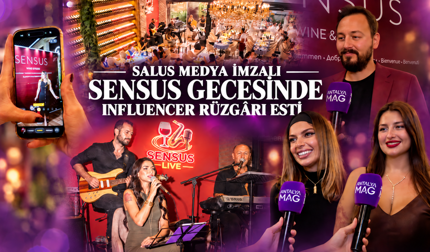 Salus Medya imzalı Sensus gecesinde influencer rüzgârı esti