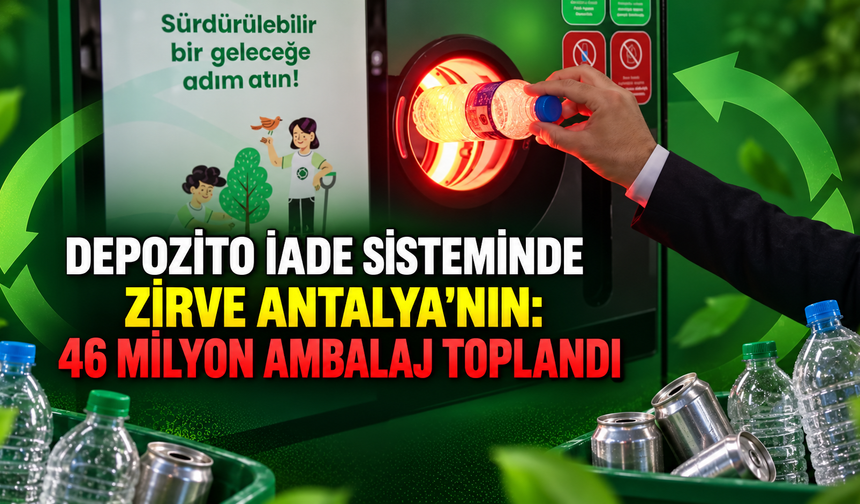 Depozito iade sisteminde zirve Antalya'nın: 46 milyon ambalaj toplandı