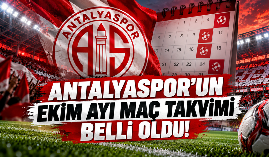 Antalyaspor’un ekim ayı maç takvimi belli oldu!