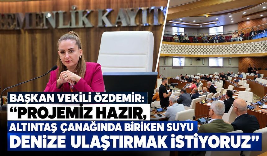 Başkan Vekili Özdemir: "Projemiz hazır, Altıntaş çanağında biriken suyu denize ulaştırmak istiyoruz"