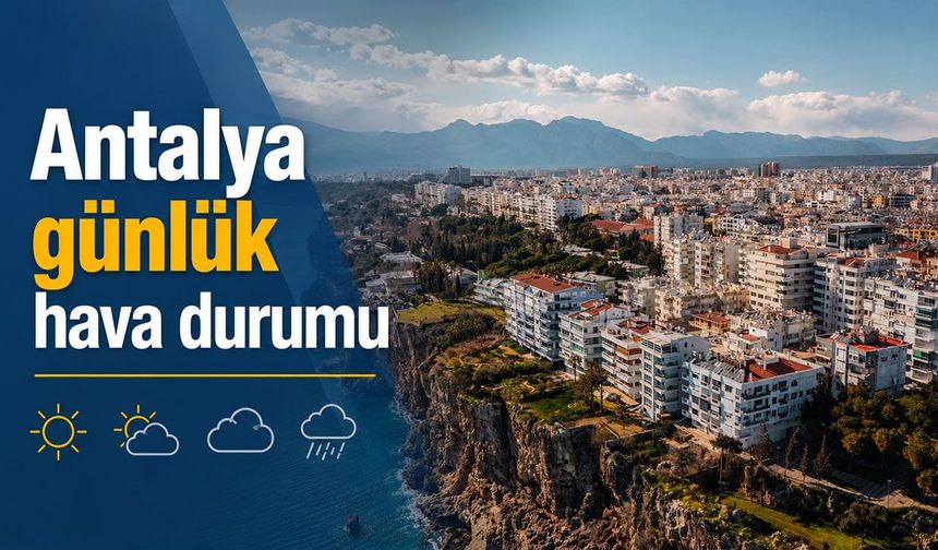 Antalya günlük hava durumu - 18.10.2026